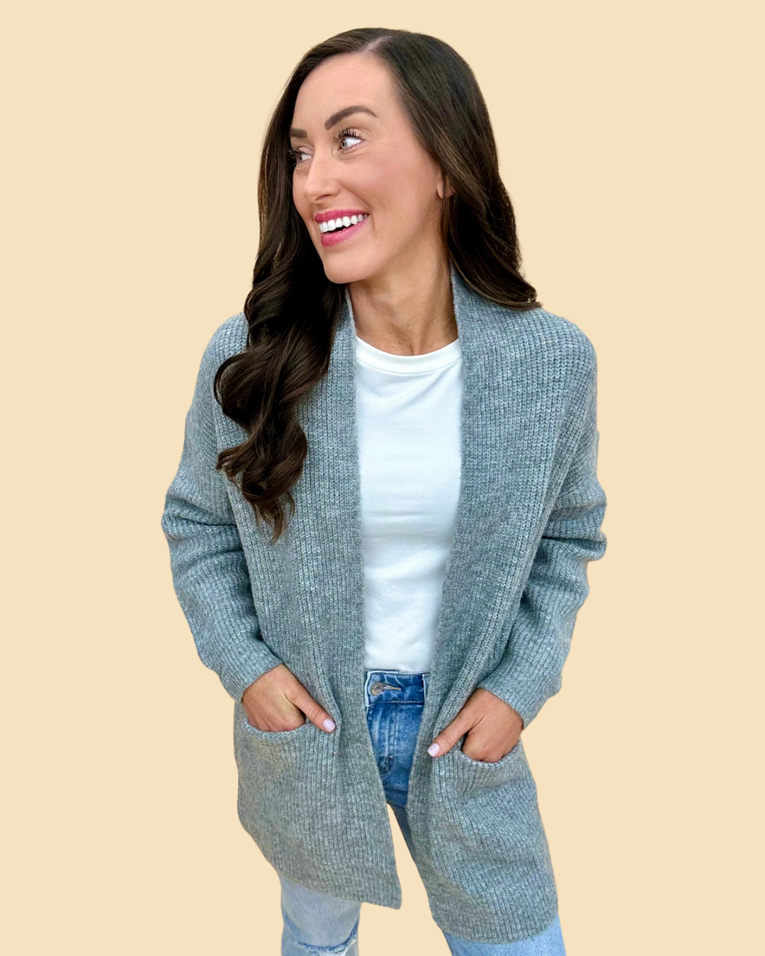 The Buchanan Cardigan in Grey - AS