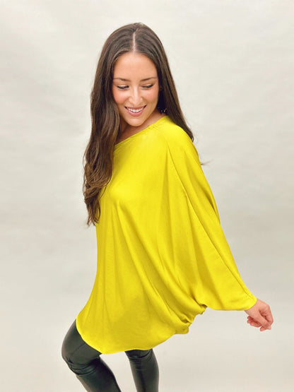 The Silk Single Sleeve Top - 4 Colors