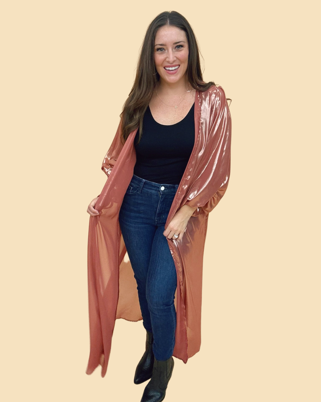The Terracotta Shimmer Colette Duster