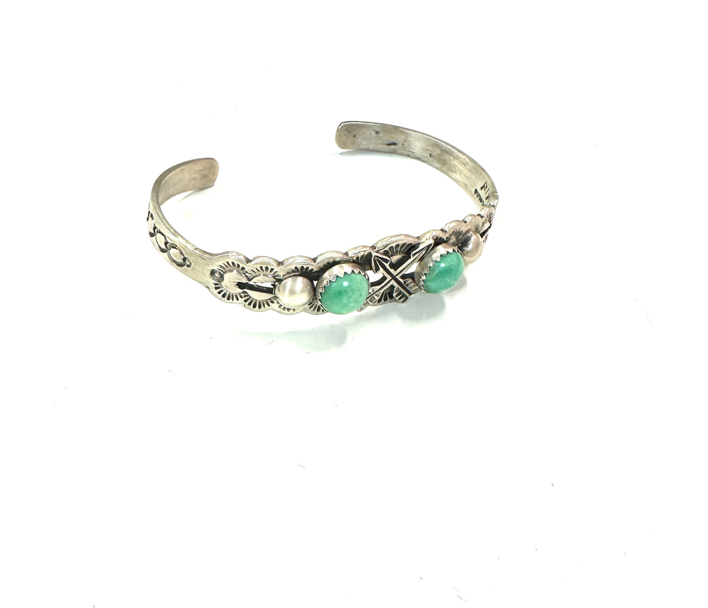 L James Sterling Turquoise Cuff A