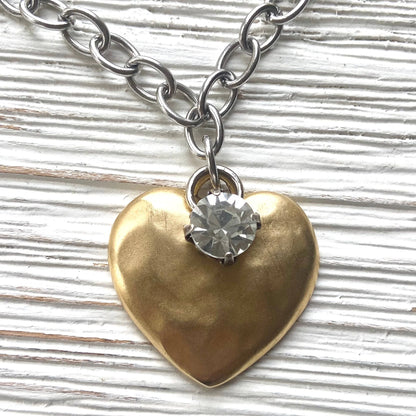 The Hammered Heart Necklace