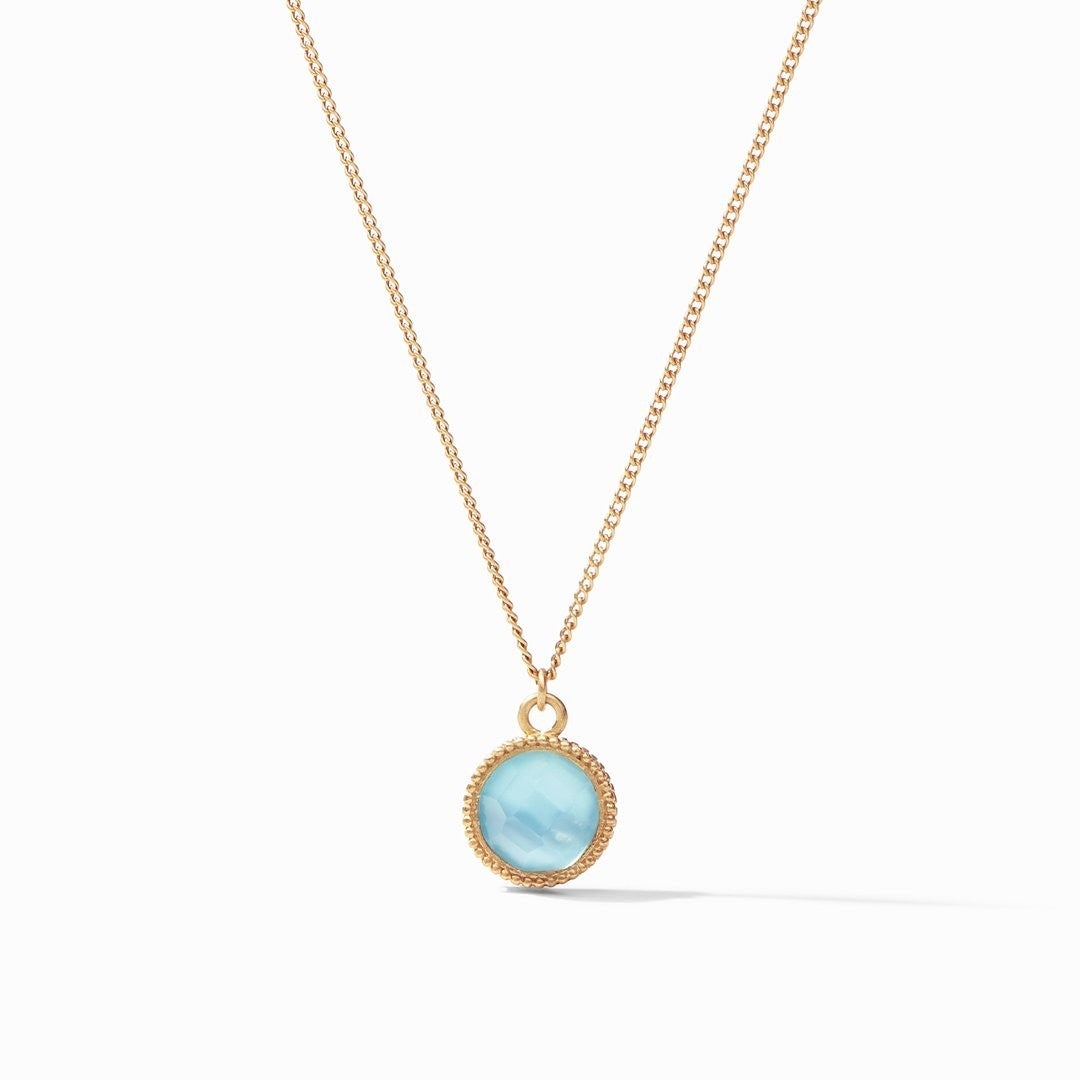 JV Fleur-de-Lis Solitaire Necklace