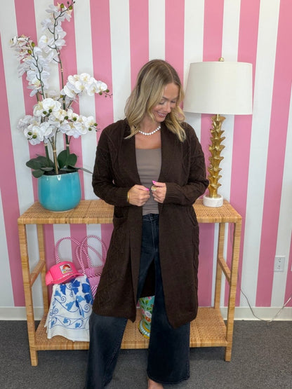 The Mable Coffee Cardigan