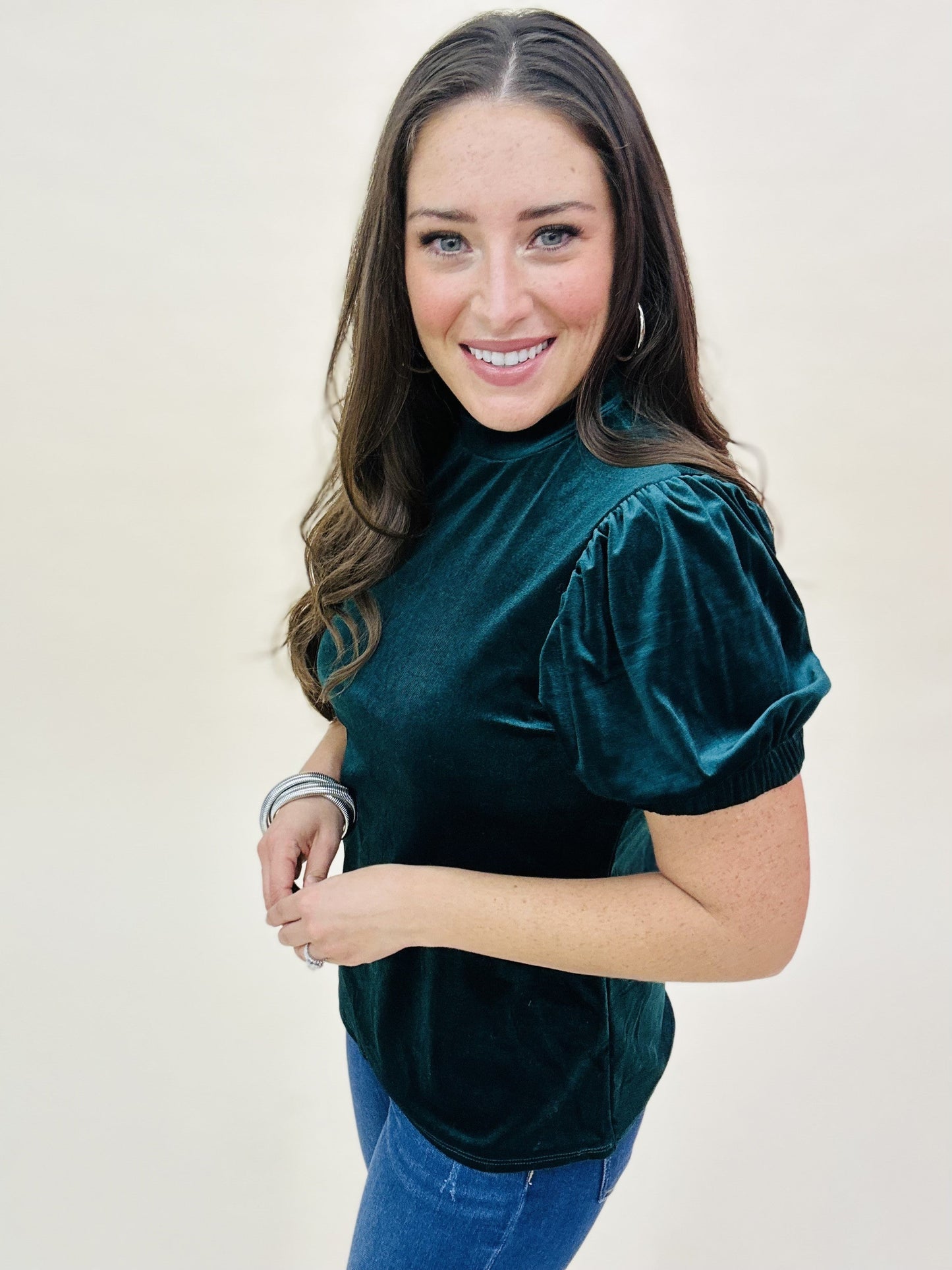 The Velvet Puff Top in 2 Colors/AS