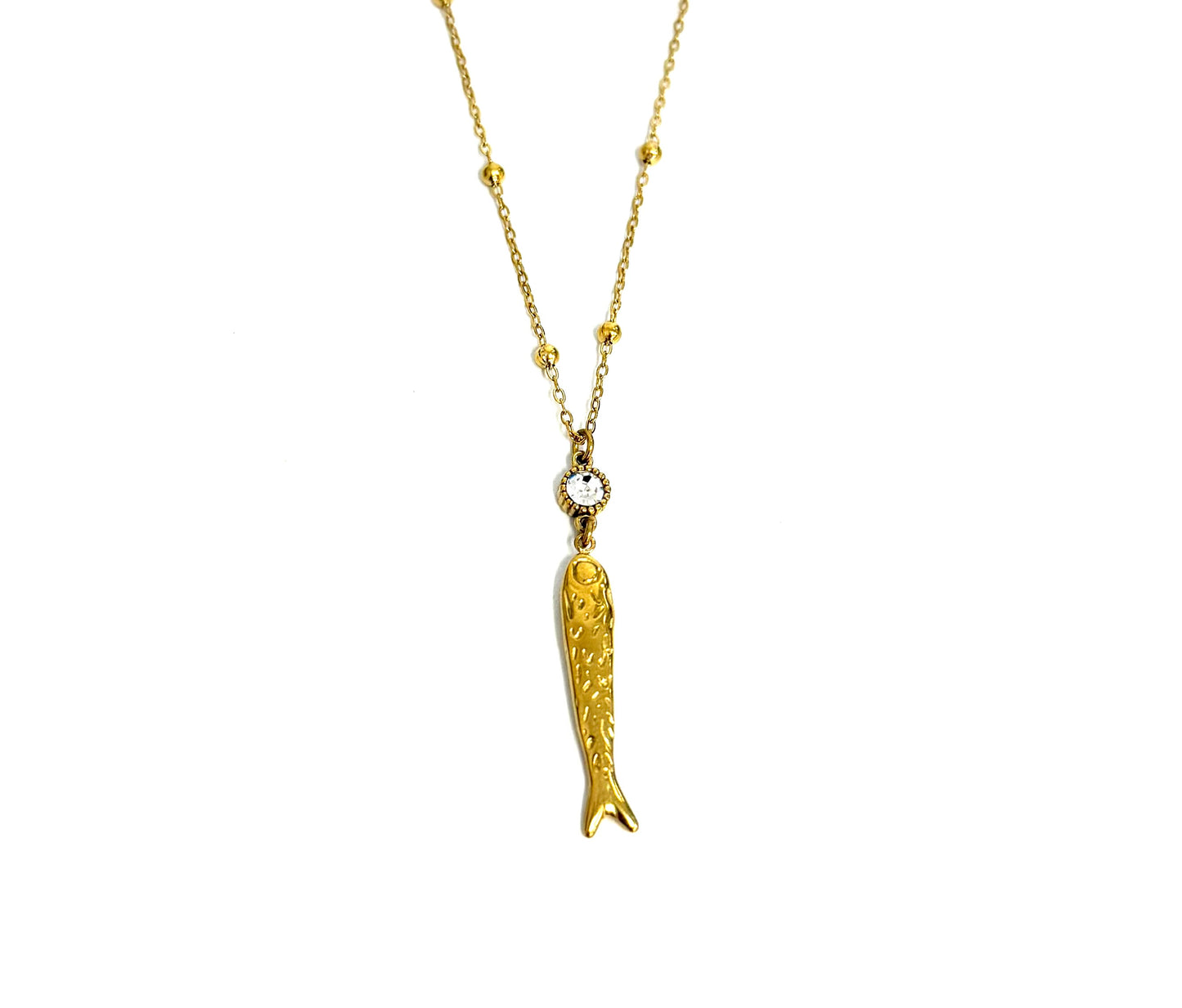 The Irene CZ Fish Pendant Necklace
