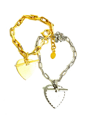 The Heart on Chain Bracelet