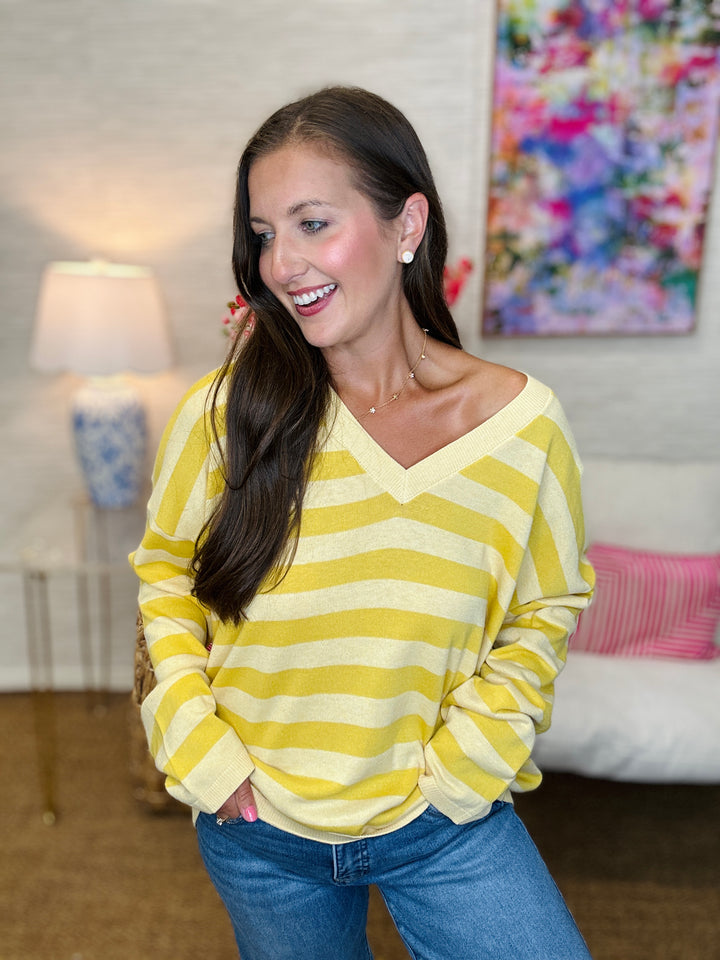 The Pippy Sweater in Lemon