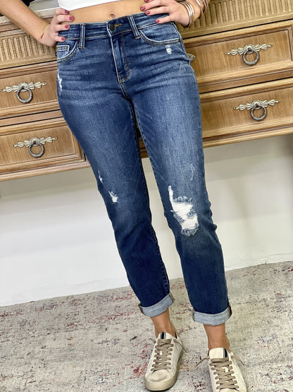 The Distressed Banger Slim Fit Jeans
