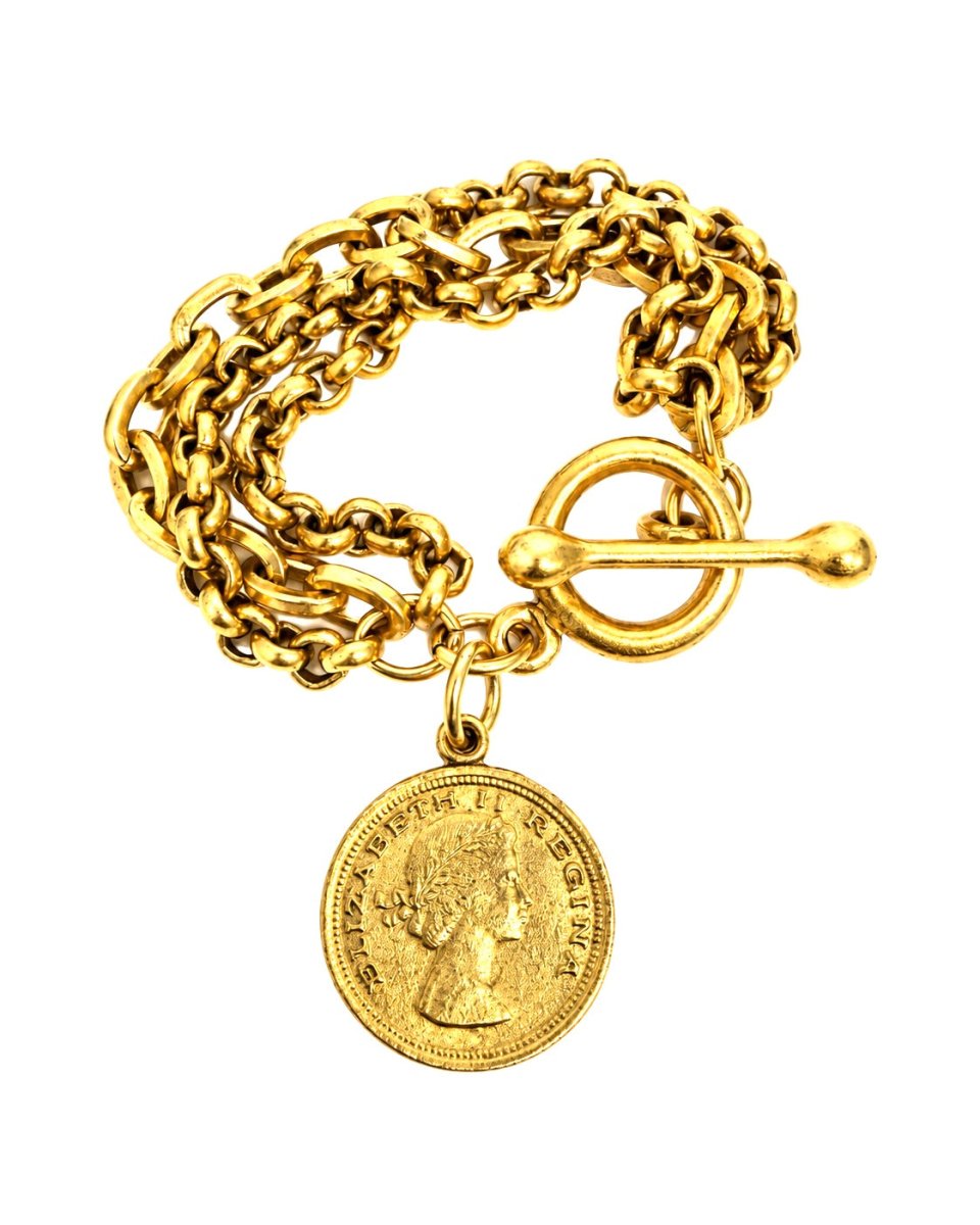 The Yochi Coin Multi Strand Bracelet