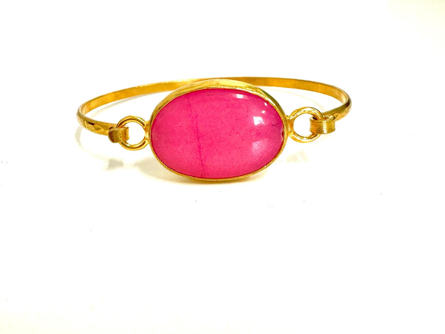 The Gilded Mega Stone Hinge Bangle