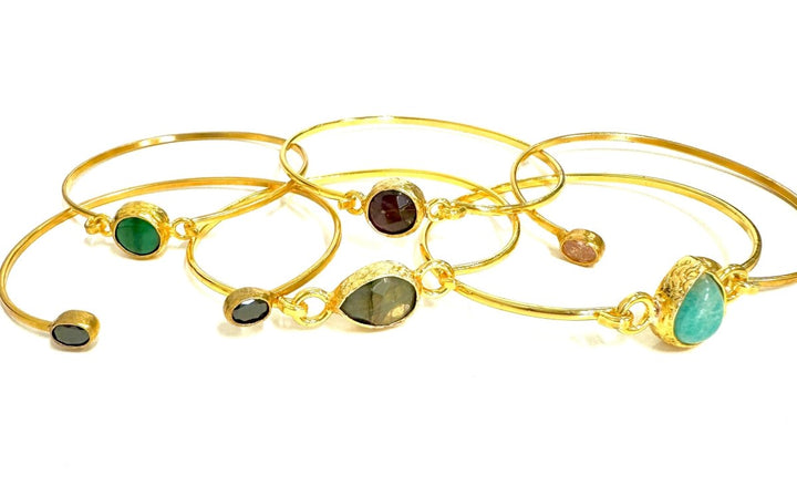 The Gilded Dainty Bangles- Lots