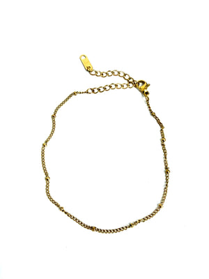 The Estelle Classic Beaded Chain Anklet