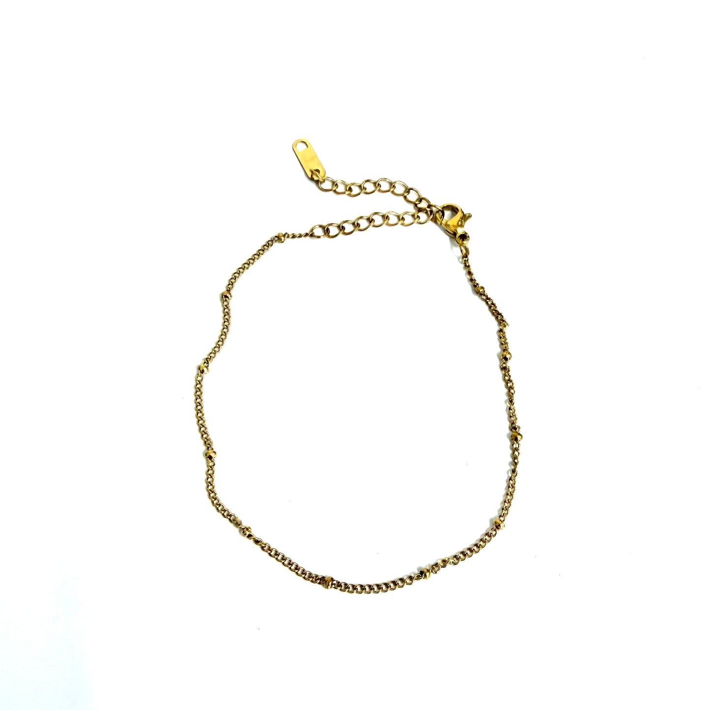 The Estelle Classic Beaded Chain Anklet