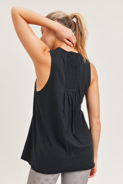 Shirred Tank in 3 Colors