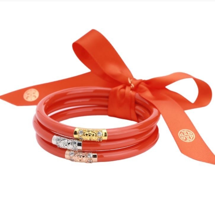 Coral Three Kings Budha Bangles