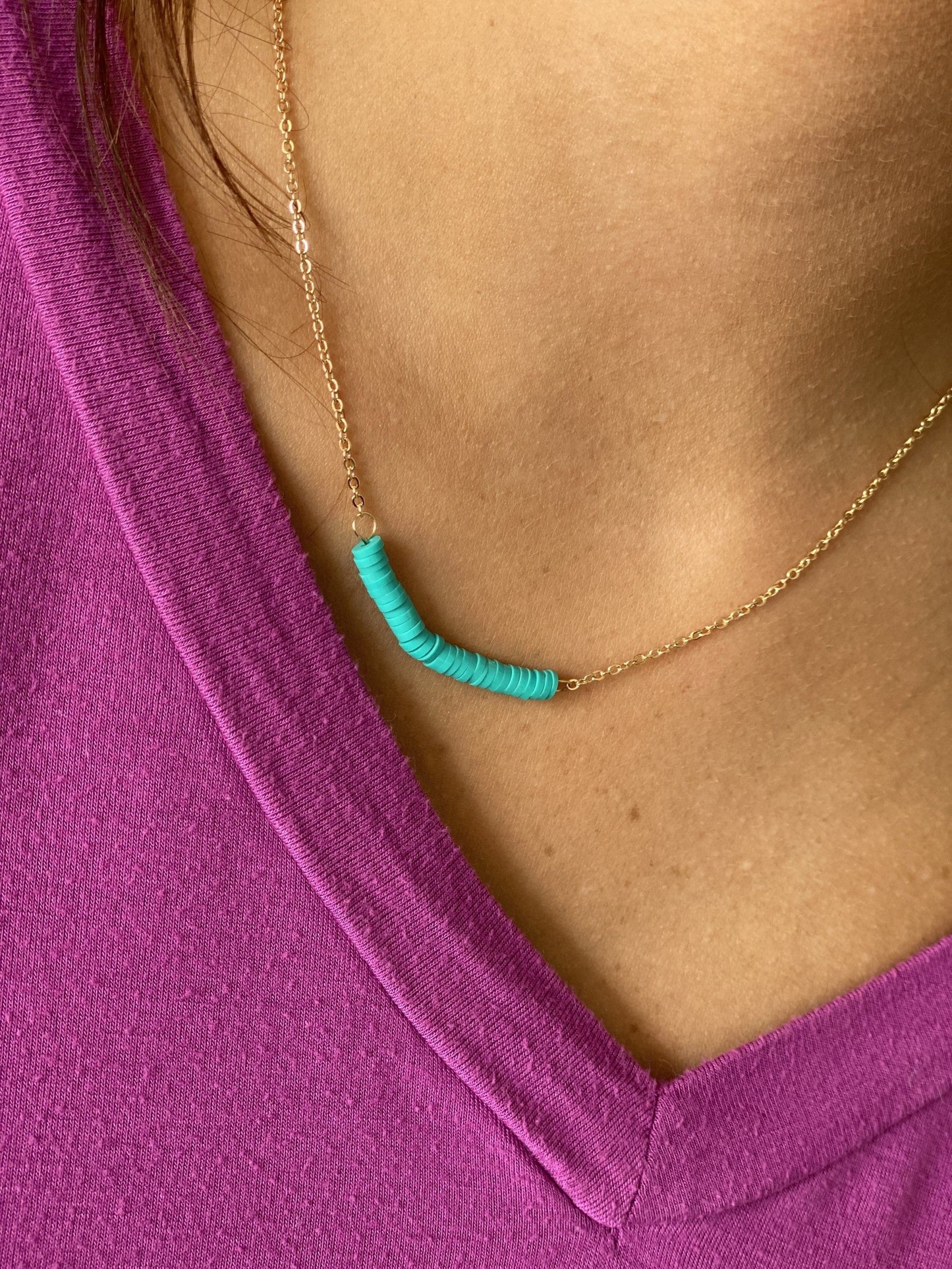 Dainty Disc Necklace-2 Colors