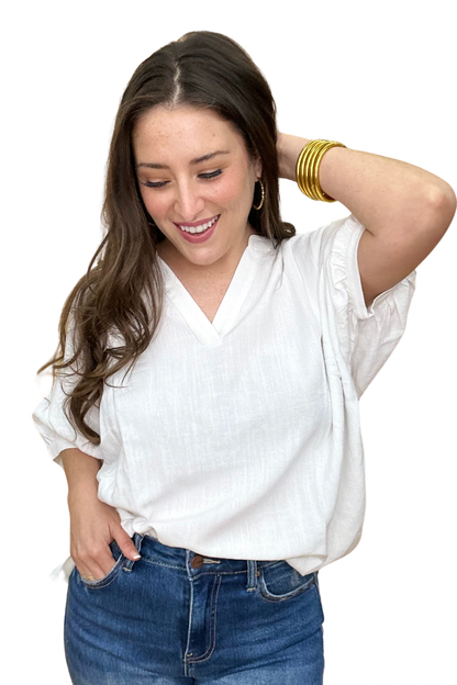 The Lush Linen Top in 3 Colors