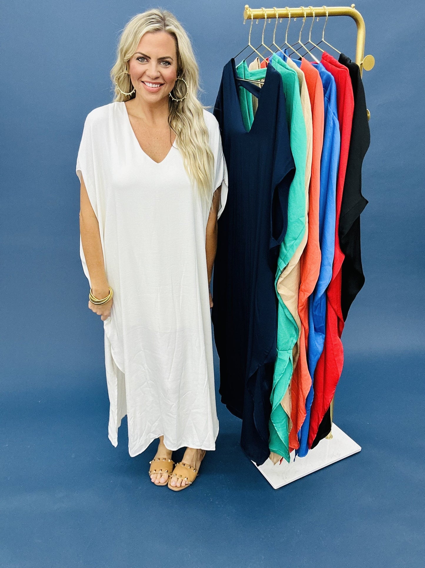 The Silk Caftan in 8 Colors