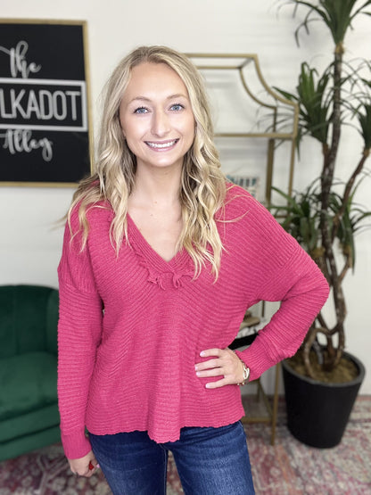 The Hallie Hooded Sweater-6 Colors