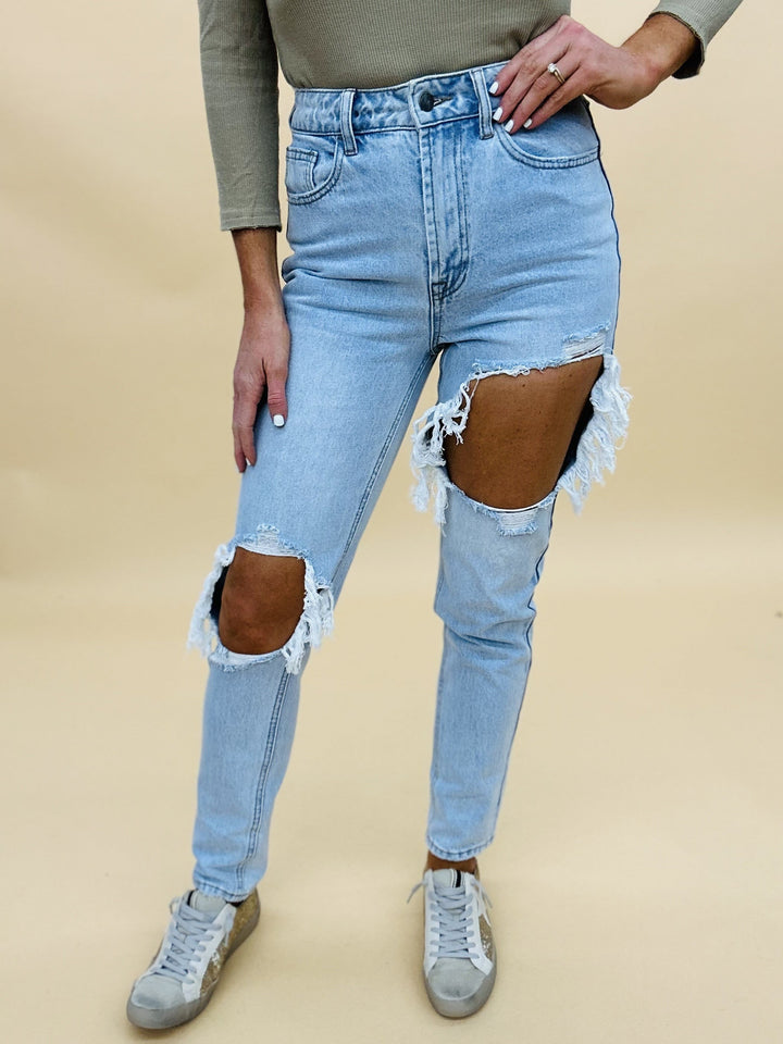Jelly High-Rise Cutout Jeans