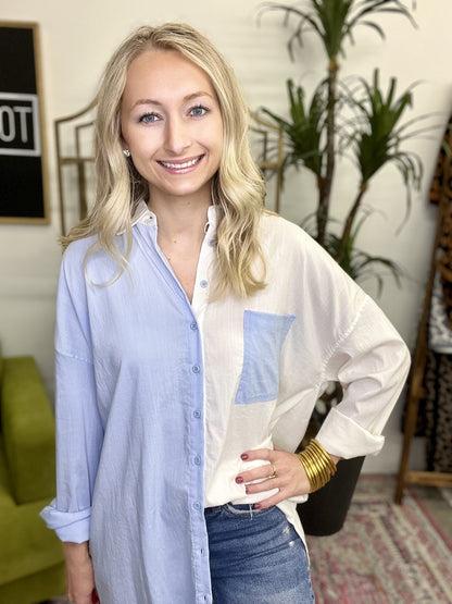 The Blue Breanne Top