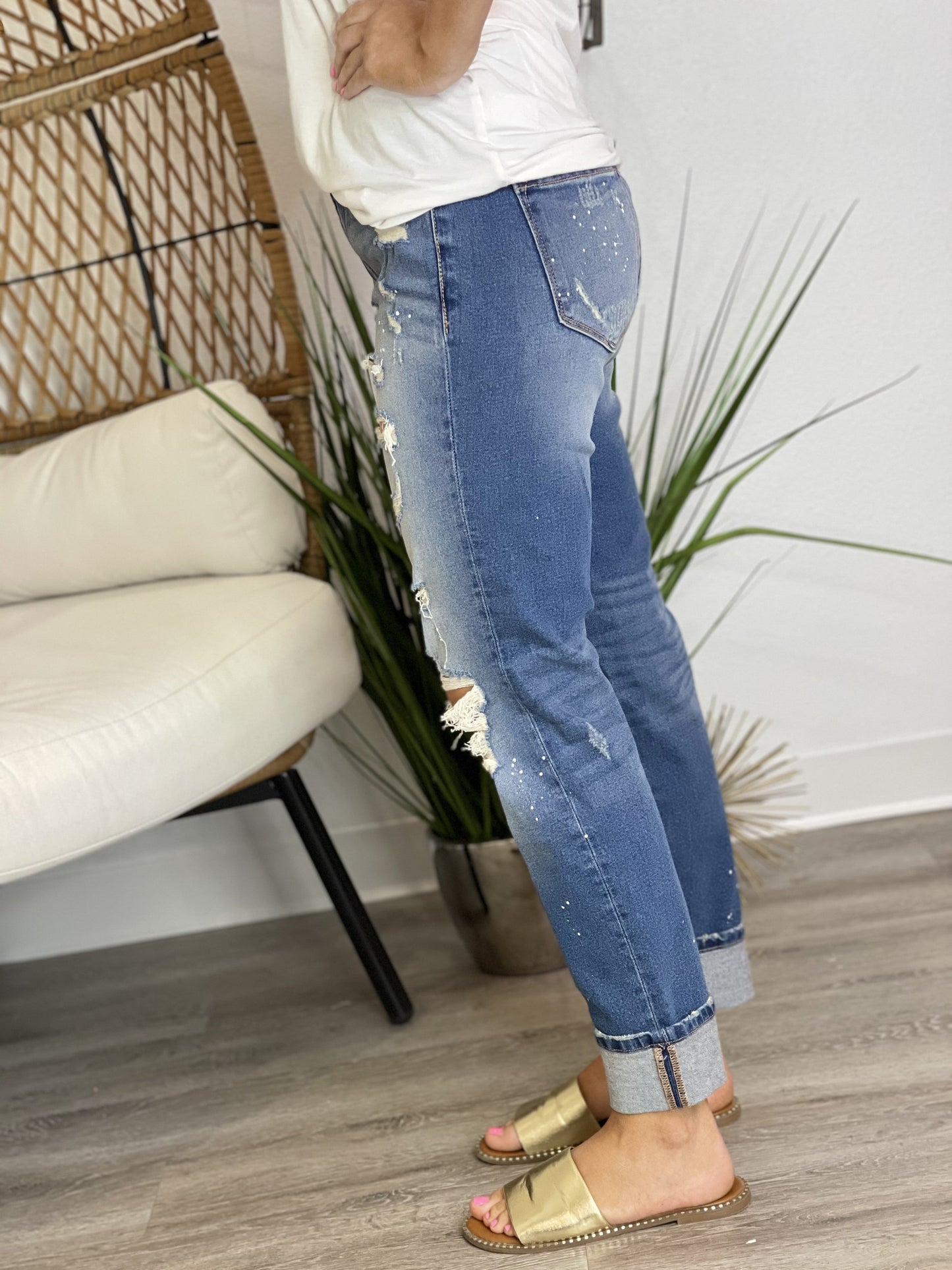The Medium Wash Painter Jeans