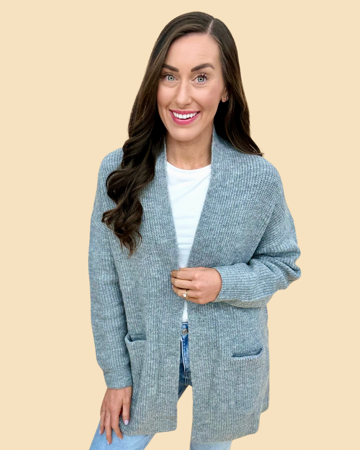 The Buchanan Cardigan in Grey - AS