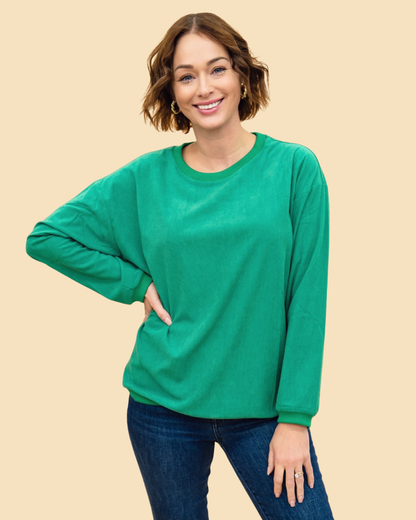 The Beck Corded Velvet Pullover-7 Colors-AS