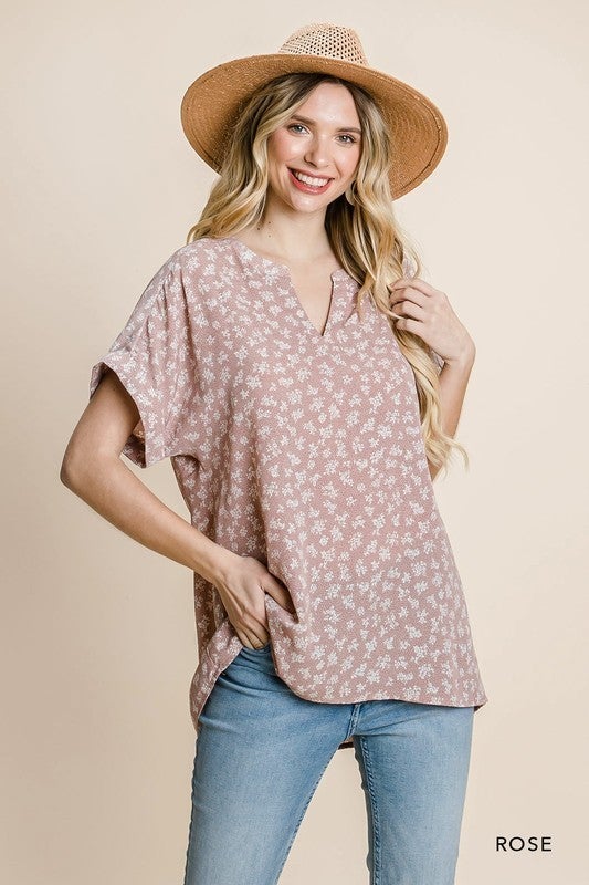 The Ditzy Floral Top in 2 Colors - All Sizes