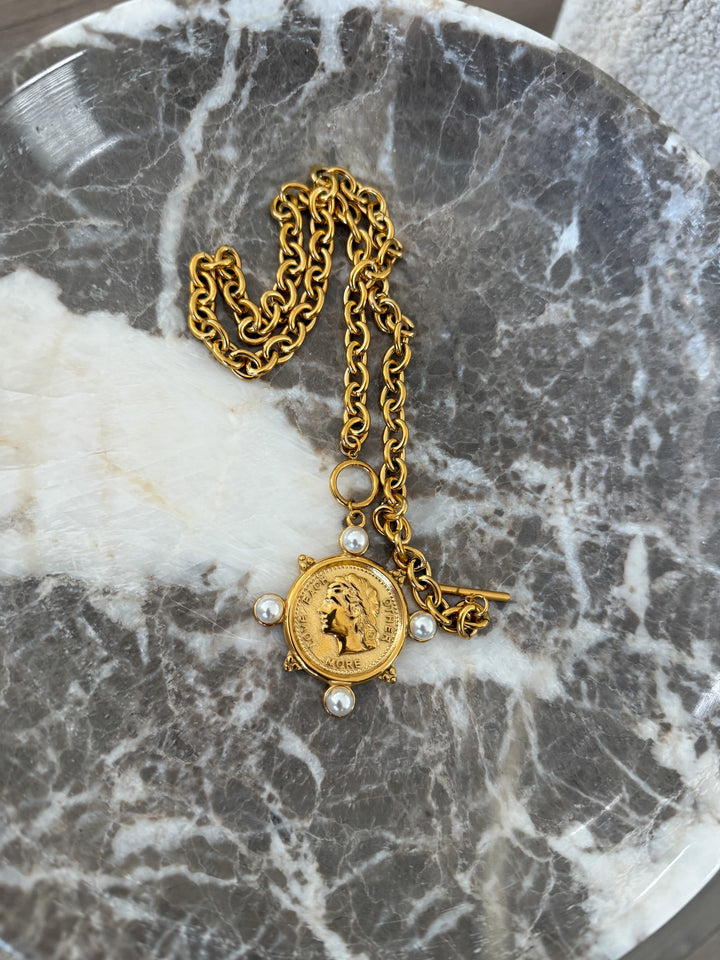 The Pearl Coin Necklace