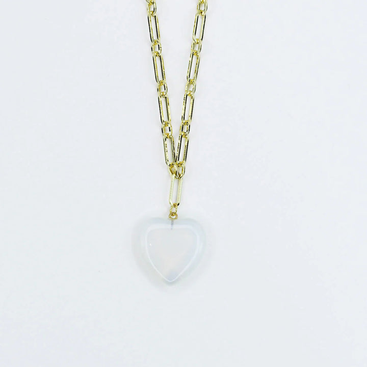 Iridescent Heart Necklace