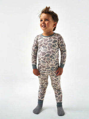 The Youth Performance Pajama Set- Classic Deer Camo