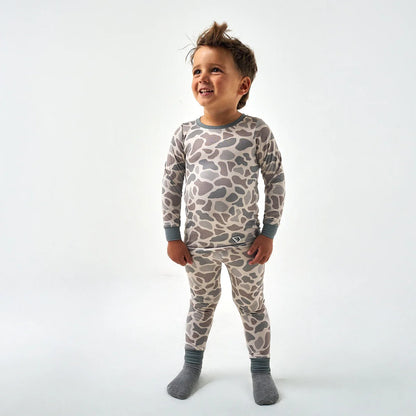 The Youth Performance Pajama Set- Classic Deer Camo