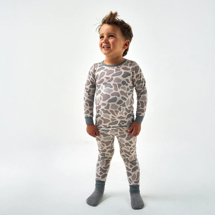 The Youth Performance Pajama Set- Classic Deer Camo