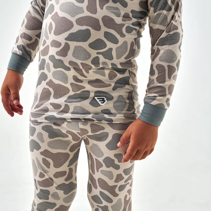 The Youth Performance Pajama Set- Classic Deer Camo