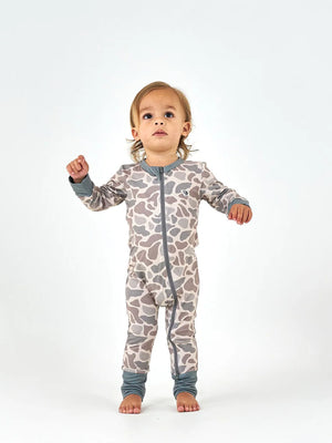 The Baby Zip Up- Classic Deer Camo