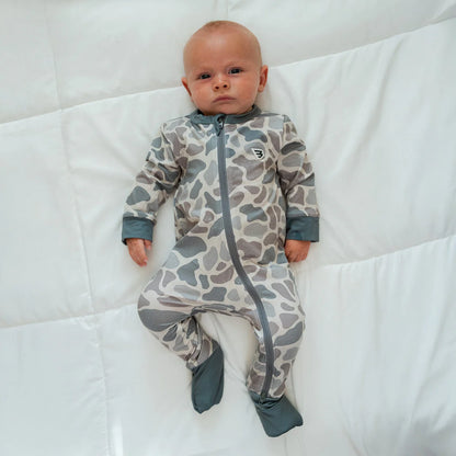 The Baby Zip Up- Classic Deer Camo