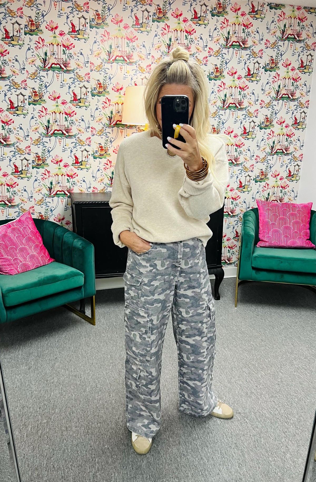 The Buckley Cargo Jeans in Camo-AS