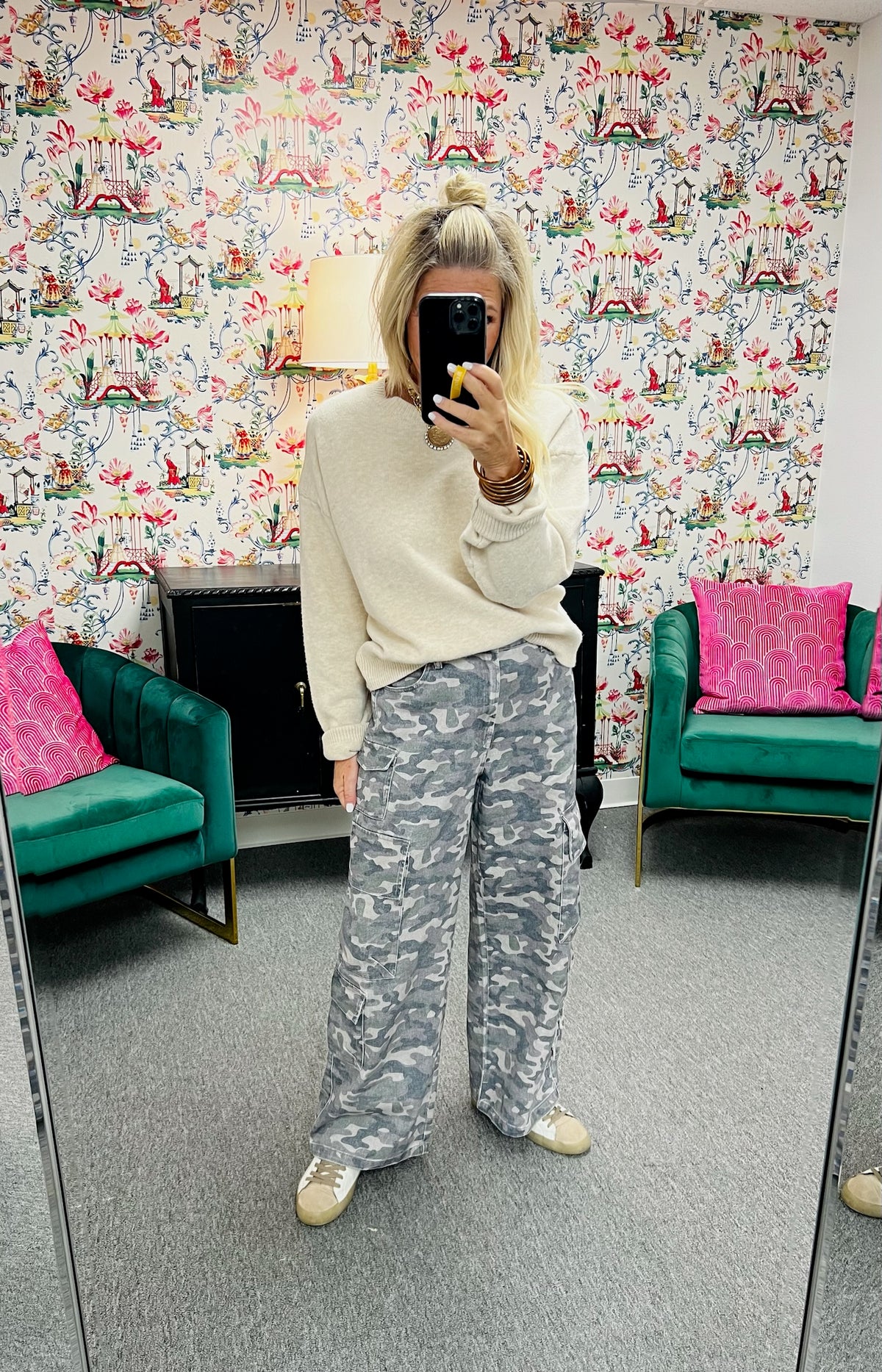 The Buckley Cargo Jeans in Camo-AS
