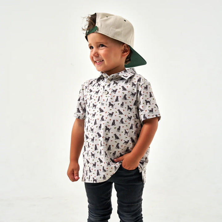 Youth Burlebo Polo in Ducks & Dogs