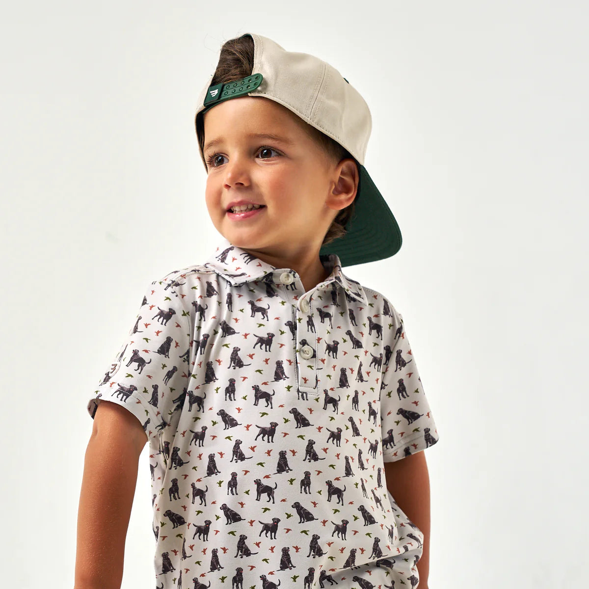 Youth Burlebo Polo in Ducks & Dogs