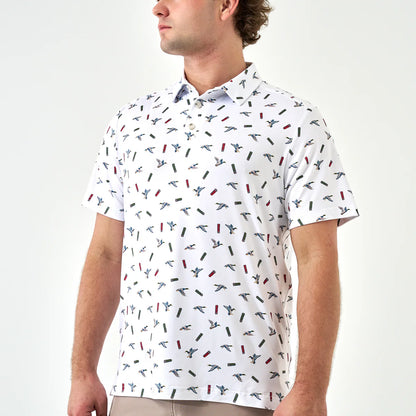 The Burlebo Performance Polo in Ducks & Shells