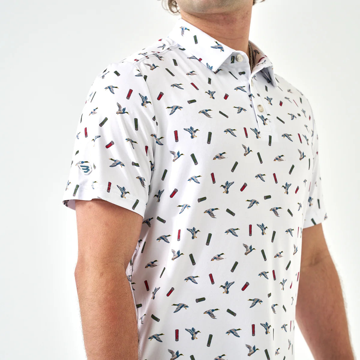 The Burlebo Performance Polo in Ducks & Shells
