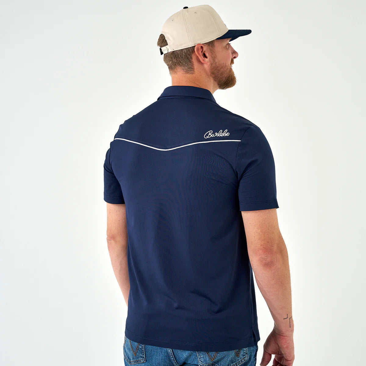 The Burlebo Pearl Snap Performance Polo in 2 Colors