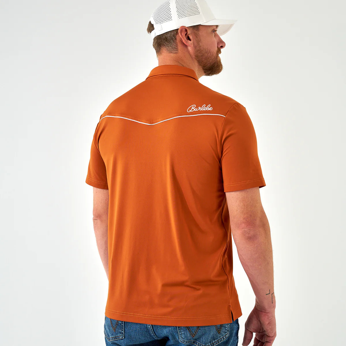 The Burlebo Pearl Snap Performance Polo in 2 Colors