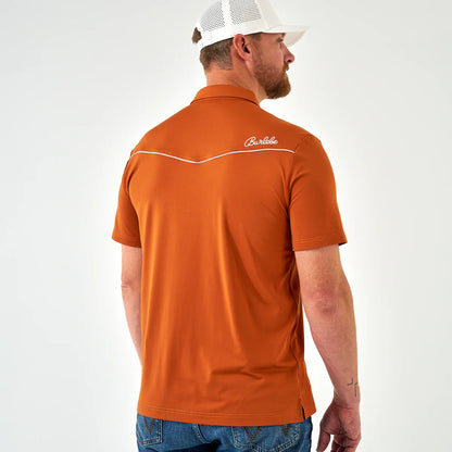 The Burlebo Pearl Snap Performance Polo in 2 Colors