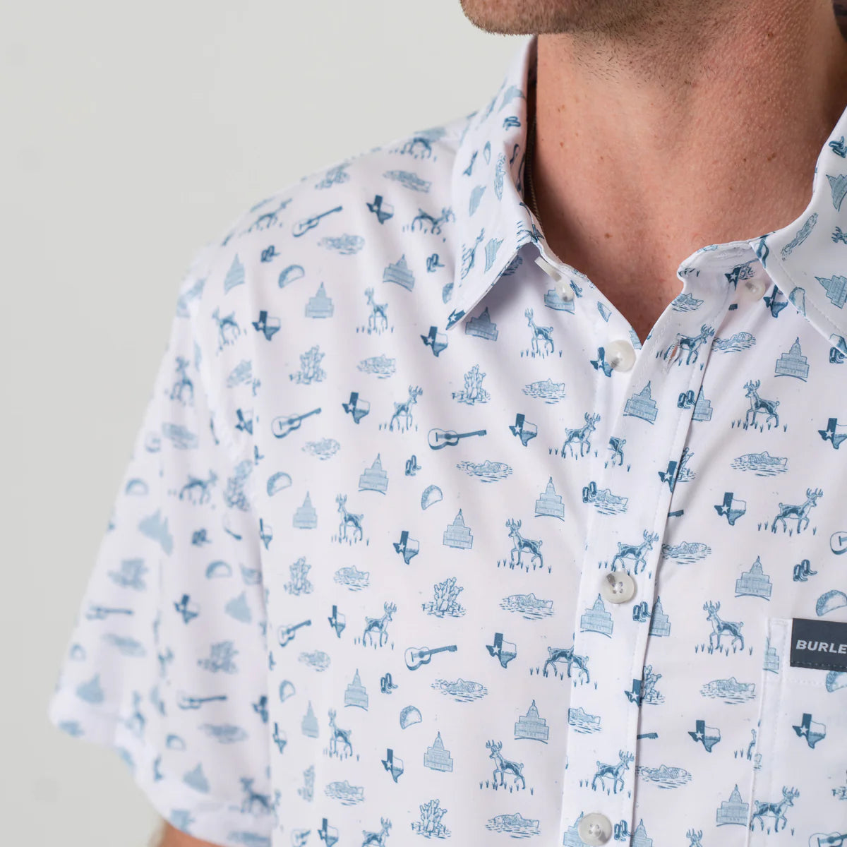 The Burlebo Performance Button Up in Lone Star State