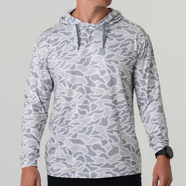 The Burlebo Performance Hoodie in White Camo