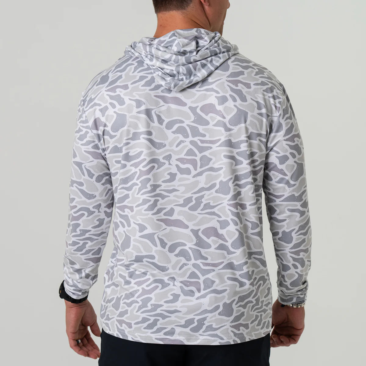 The Burlebo Performance Hoodie in White Camo