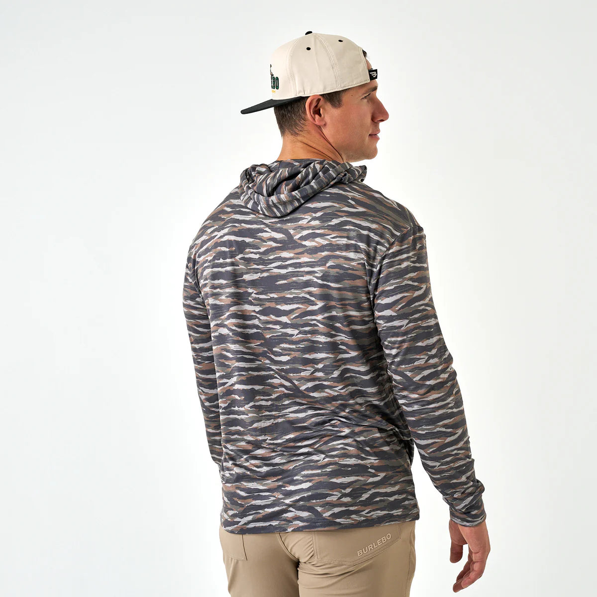 The Burlebo Performance Hoodie in Tiger Stripe Camo